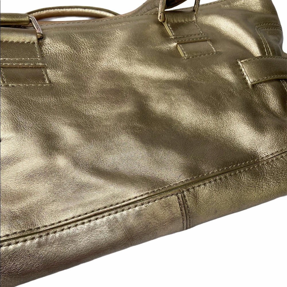 Michael Michael Kors Metallic Gold Leather Bag - Picture 11 of 16